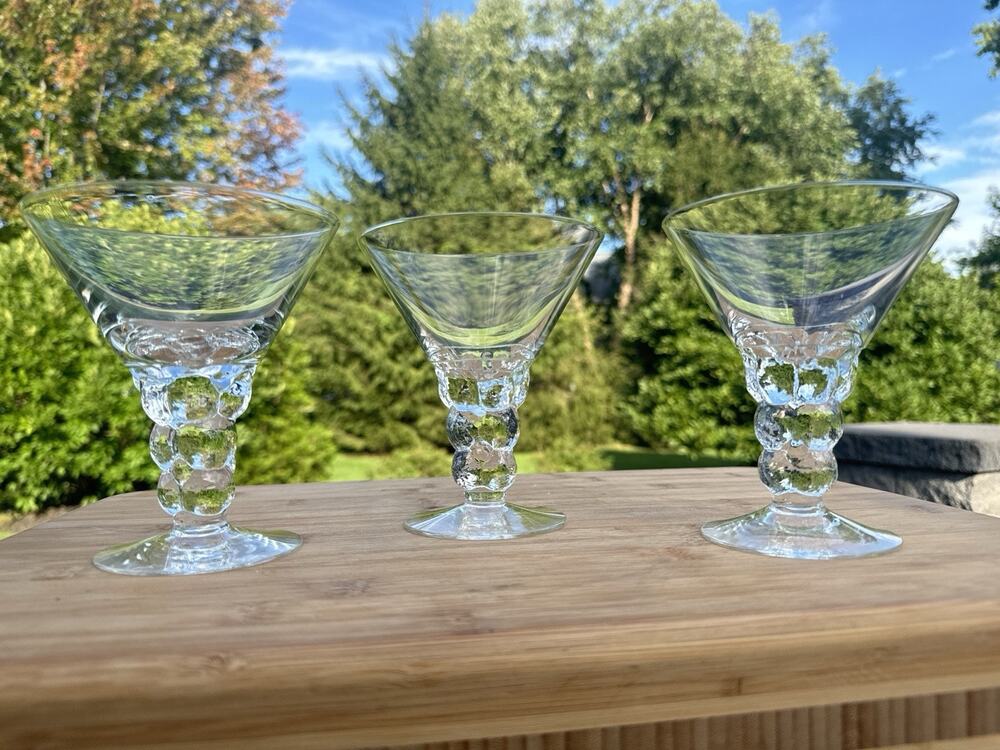 Oiva Toikka Vintage Mukura Paratiisi Glasses Arabia Iittala Finland Cups Set 3